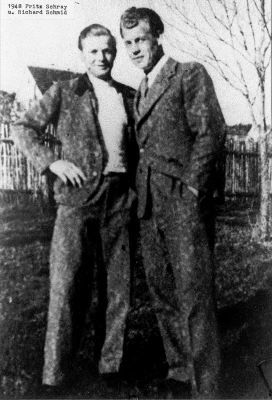 Fritz Schray mit Richard Schmid 1948